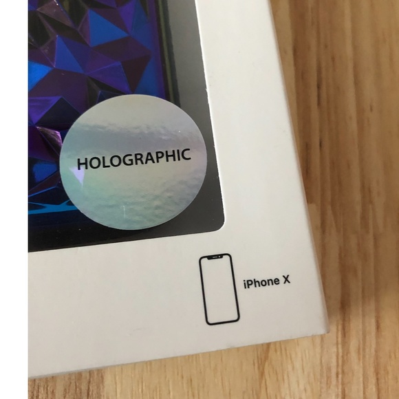 Felony Case purple holographic 3  iPhone X/Xs case NWT - Picture 3 of 4